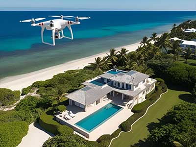 Kıbrıs gayrimenkul tanıtımı için drone çekimi