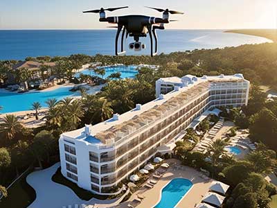 Kıbrıs turizm ve otel drone çekimi